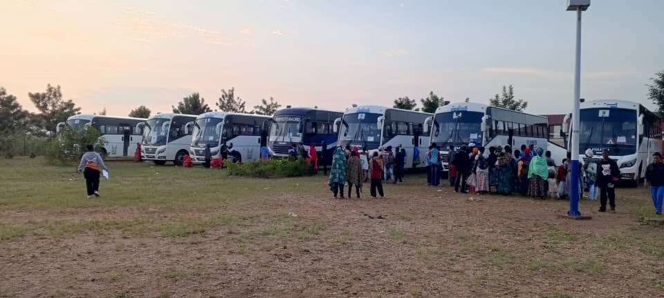 New arrivals of Congolese refugees received at Matanda transit center and being relocated to Nakivale Refugee Settlement